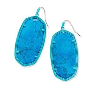 Aqua howlite Kendra Scott earring